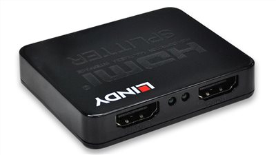 LINDY 林帝 迷你型HDMI1.4 10.2G 一進二出分配器 38157