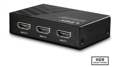 LINDY 林帝 HDMI 2.0 4K/60HZ 18G 三進一出切換器 38232