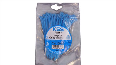 凱士士 KSS 尼龍紮線帶 藍色 100入 CV-100BE