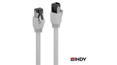 LINDY 林帝 CAT.8.1 乙太低煙無鹵網路線 S/FTP 灰色 0.5M 47441