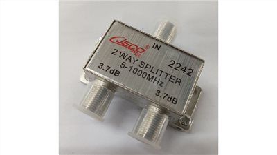 數位電視.F接頭一進二出分配器 2242