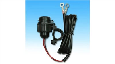 點煙座充電器12V 點煙座車充可插USB充電座 直連接電瓶 附固定架防水蓋 檔車機車汽車適用 2253