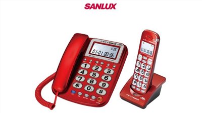 SANLUX 台灣三洋 2.4GHz數位無線電話 DCT-8917