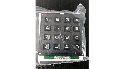  ★ 電子材料 ★ 4*4鍵盤開關 8P 按鍵式 黑色 0565A