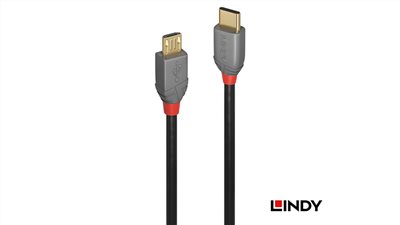 LINDY 林帝 USB2.0 Type-C/公 to Micro-B/公 傳輸線 2M 36892