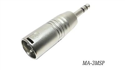 Stander MA-3MSP 轉接頭 / XLR公頭 轉 6.3 PHONEJACK TRS公頭