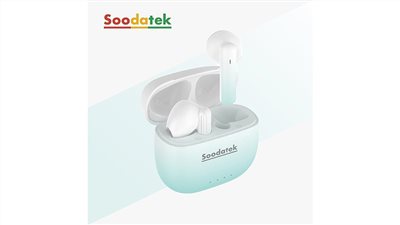 SOODATEK 藍芽耳機 STWS01-PCG51BU Spring Buds粉藍色(粉紅色另開賣場)