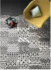 西班牙進口風箏長六角素花磚（10*30cm)DC166.176