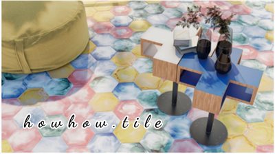 西班牙進口 絢彩六角磚（22*25cm)*AD320