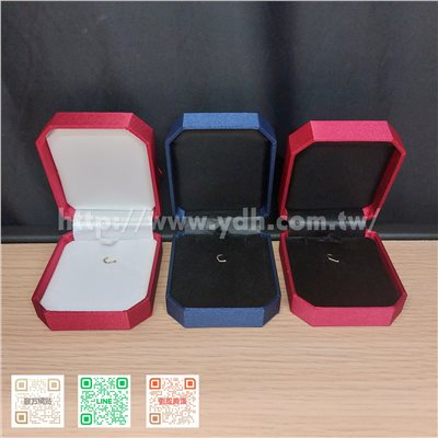 八角蝴蝶結墜鍊盒P905