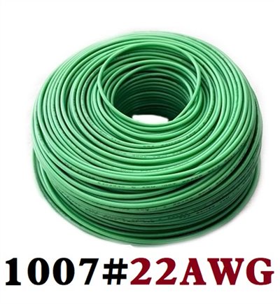 0.65mm單心線 1007#22  綠色  一捲60M