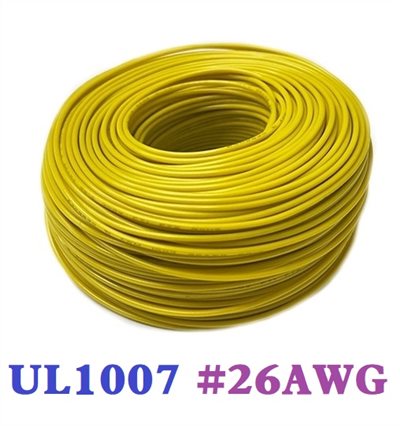 UL1007 26AWG  多心線    黃色 一捲60米