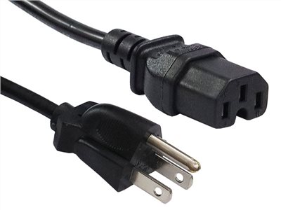 U凹尾插電源線  18/3C  6呎