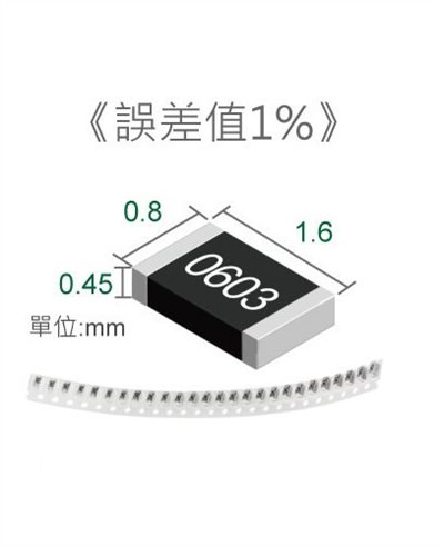0603  33Ω SMD電阻 20入/條