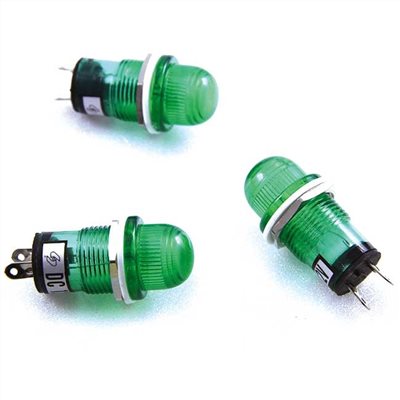 大丸型指示燈 12V 綠 77712G