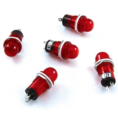 大丸型指示燈 12V 紅 77712R