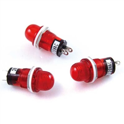 大丸型指示燈 110V 紅 777120R