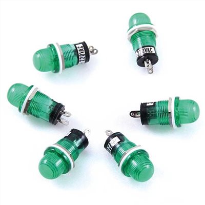 大丸型指示燈 220V 綠 777220G