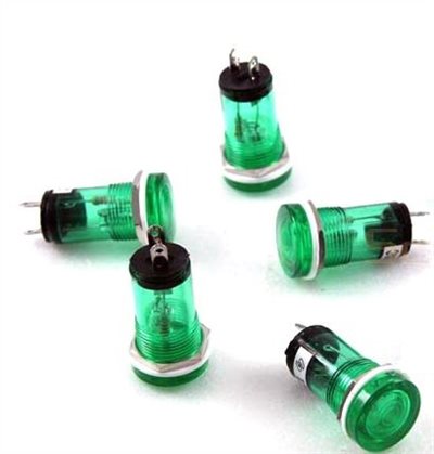 平丸型指示燈 110V 綠 