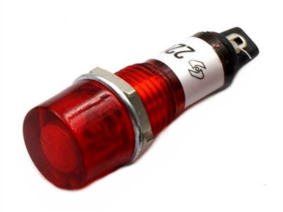 中丸型指示燈  220V 紅