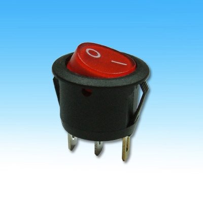 迷你圓型開關 3P2段 帶燈110V
