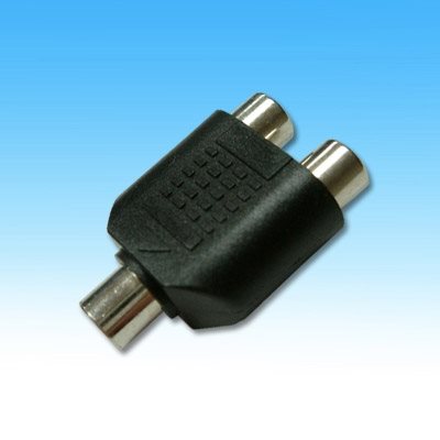 3.5立體母座-2RCA母  1247