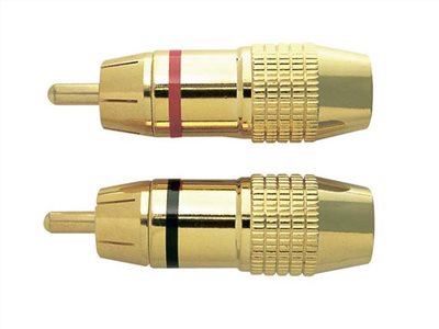 RCA頭鍍金 BR-213 6MM