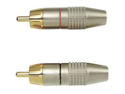 RCA頭銅鍍金 BR-211  8MM