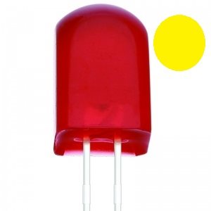 LED 8MM  黃  方型