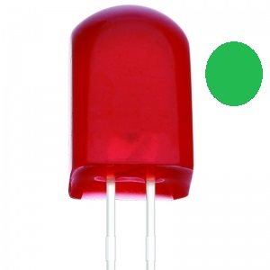 LED 8MM  綠  方型