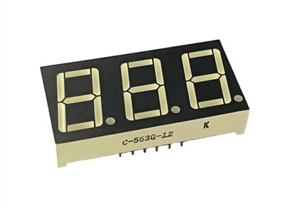 0.56"  3個8  共陰 七段顯示器