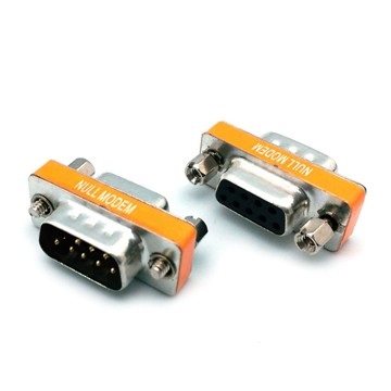 NULL Modem mini 9公- 9母 跳線轉接頭
