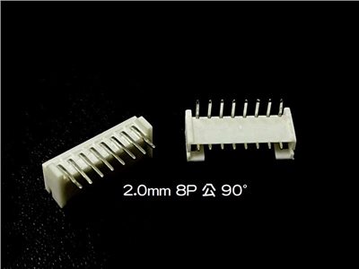 2.0mm  8P  公   90°