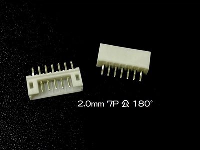 2.0mm  7P  公   180°