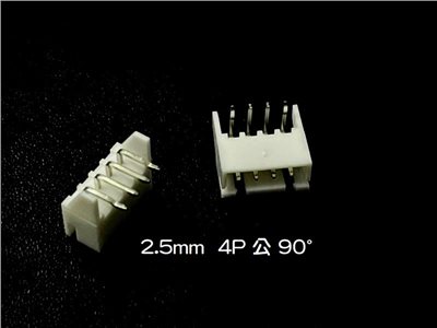 XH2.5mm  4P  公  90°