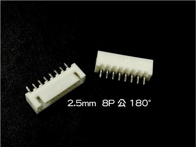 XH2.5mm  8P  公   180°