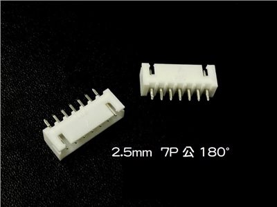 XH2.5mm  7P  公   180°