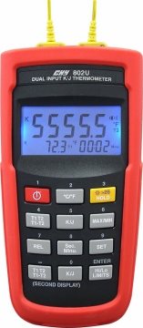  K/J 型雙輸入溫度計USB介面    CHY-802U