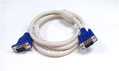 彩色螢幕線(3C+4)  HDB15公/15公 5m  成型藍色