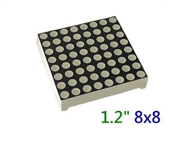 七段顯示器 1.2吋  8x8  共陰