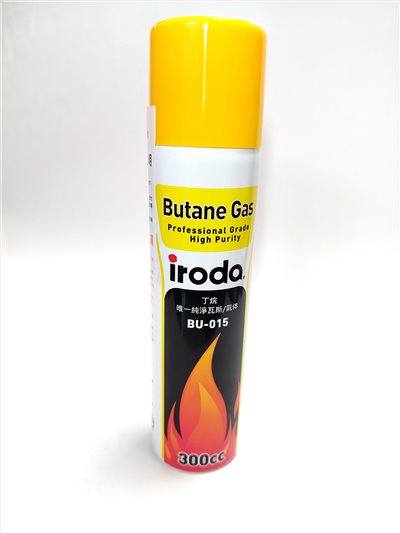 iroda 愛烙達 純淨瓦斯 高純度瓦斯 補充用 補充罐 300 c.c. 高級丁烷 BU-015 