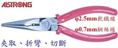ALSTRONG RP-150G 6吋強省力偏心式尖嘴鉗