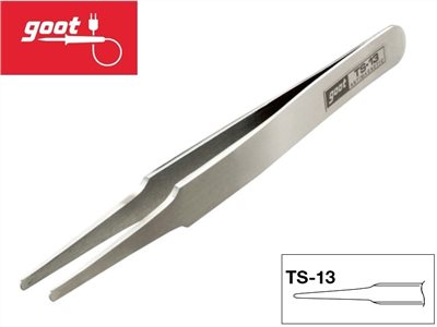 日本 goot 圓口型精密鑷子  TS-13