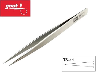 日本 goot 尖端加長尖型鑷子  TS-11