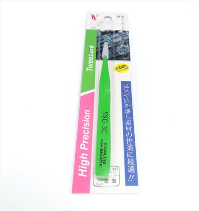 綠色防磁進口鑷子 YC-3C-G