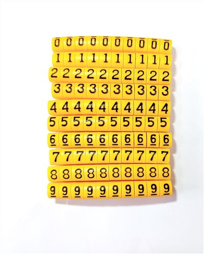 EC型配線標誌  EC-2  0~9(各10pcs)
