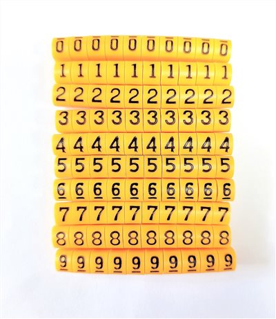 EC型配線標誌  EC-1  0~9(各10pcs)