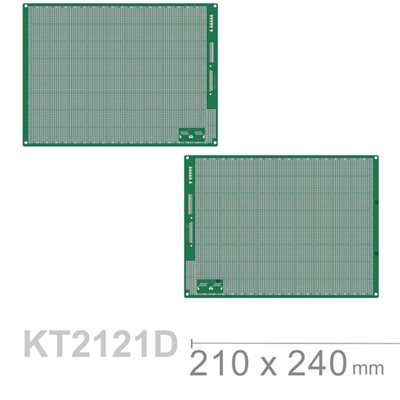 KT-2121D 210 x 240 mm 雙面 83 x 80 孔 FRP PCB板 萬用電路板