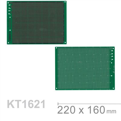 KT-1621 220 x 160 mm 單面 72 x 58 孔 FRP PCB板 萬用電路板
