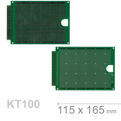 KT-100 115 x 165 mm 單面 50 x 40 孔 FRP PCB板 萬用電路板 乙級檢定板